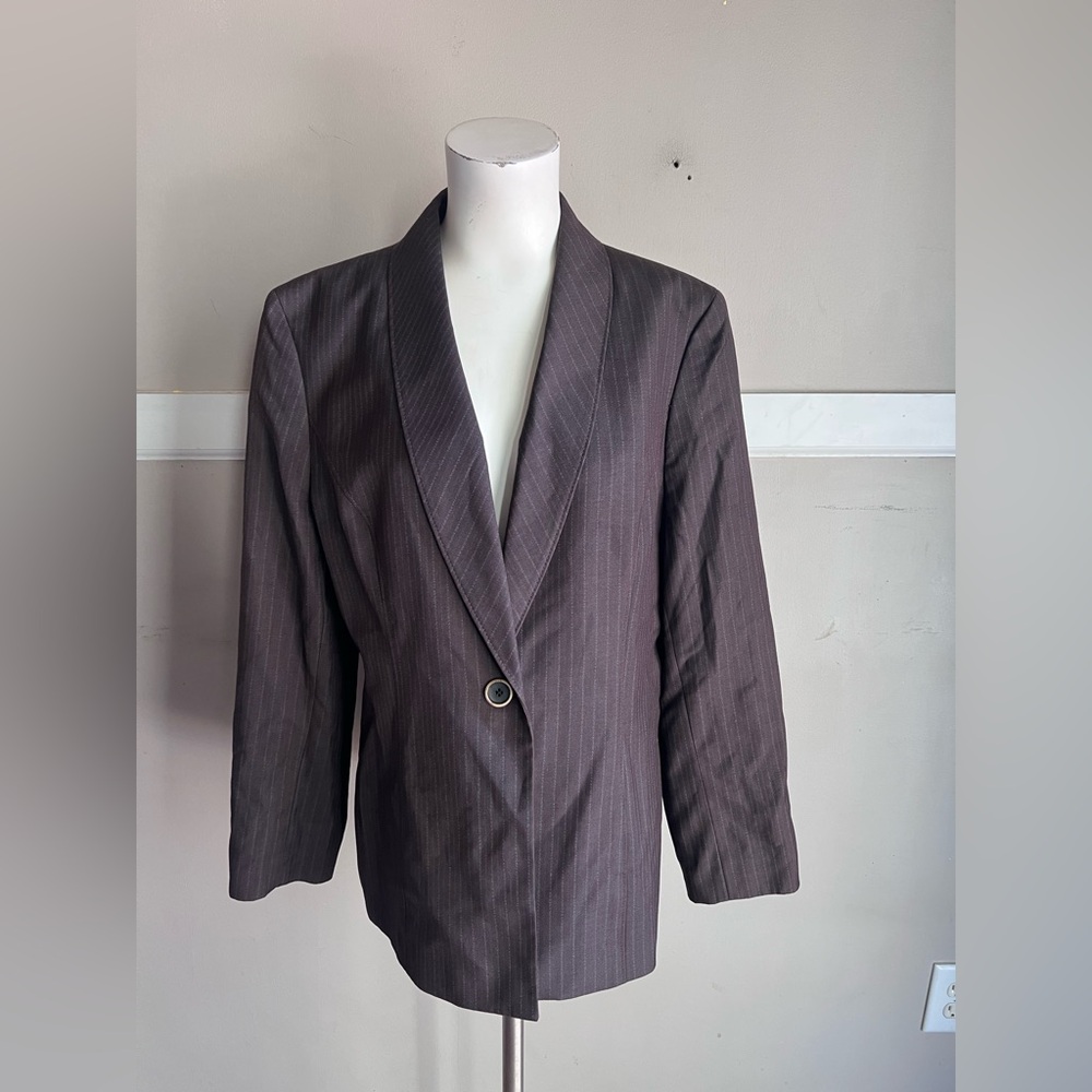 Le Suit Charcoal Blazer Size 14